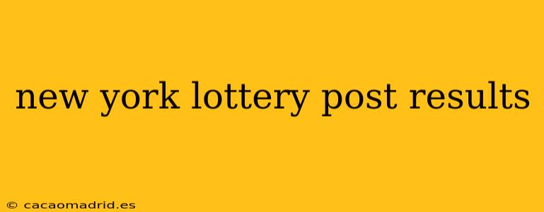 new york lottery post results